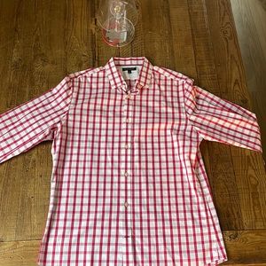 Red checkered Banana Republic Dress Shirt XL
